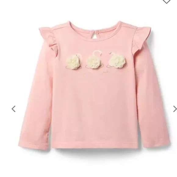 Swan Ruffle Tee - Picture 1 of 3